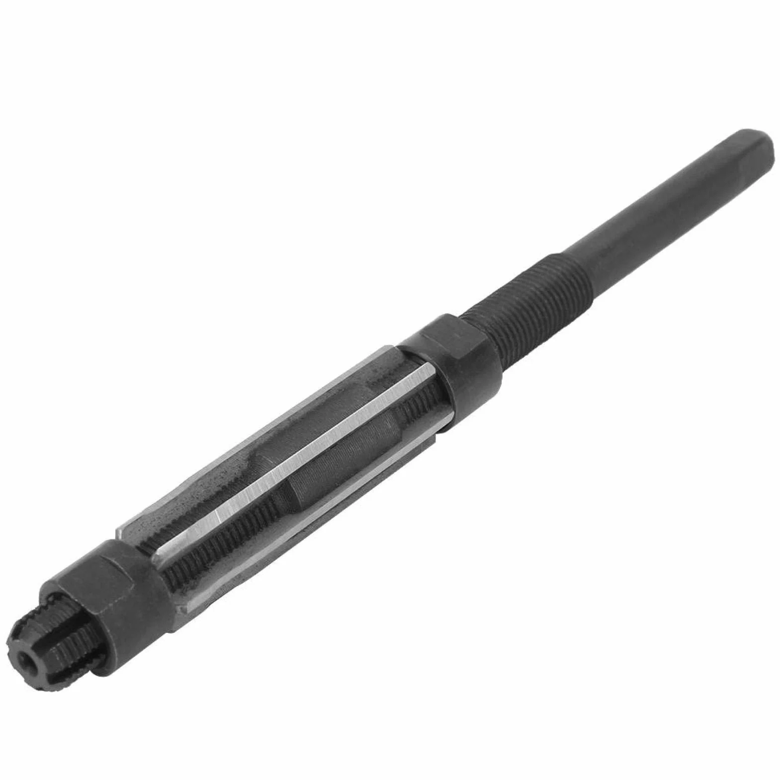 Outil d'alésage, alésoir cylindrique, alésoir réglable 9CRSI H8 alésoir à main outil de coupe de trou en métal avec 4 cannelures pour perceuse(15,25-17)