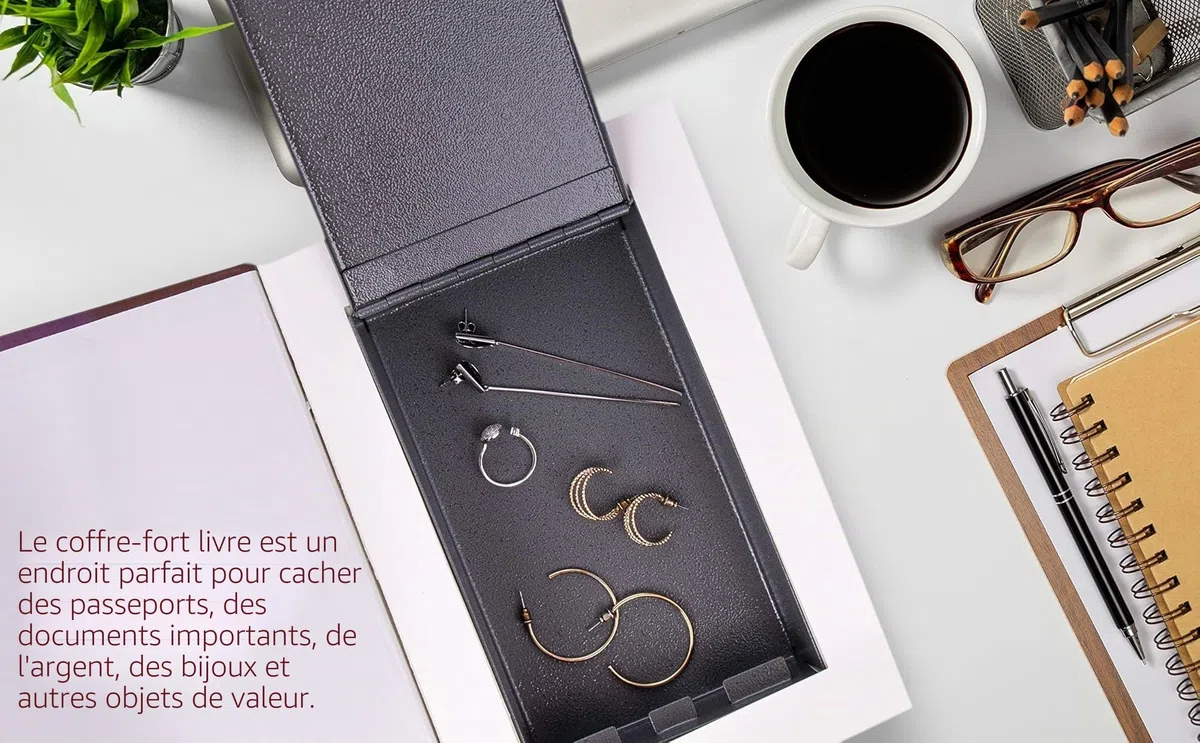 Toys4Boys Coffre-Fort Secret pour Livres avec boîte de Rangement pour clés, boîte de Rangement pour Argent, Bijoux cachés et cachés