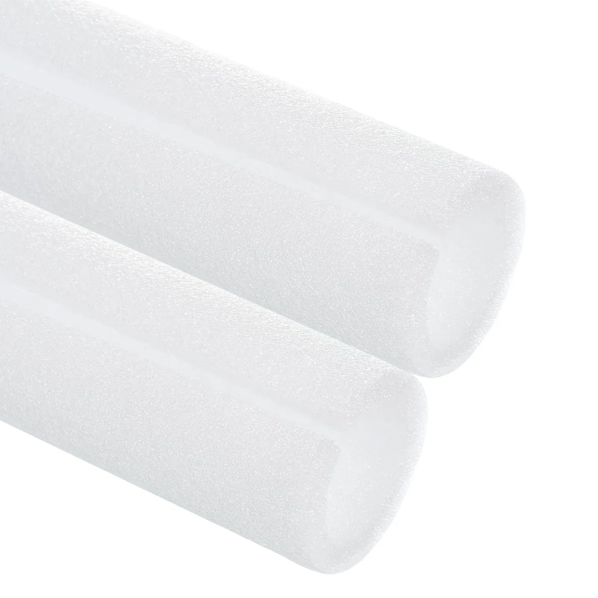 QUARKZMAN 2 Pcs Tube Isolation En Mousse Pour Tuyau 1.58 Pouce 3.3 Pieds, Covers Pour Tuyau Creux Pour Protection Hivernale Extérieure Tuyau D'Eau Chaude/Froide, Blanc OD 1.97"