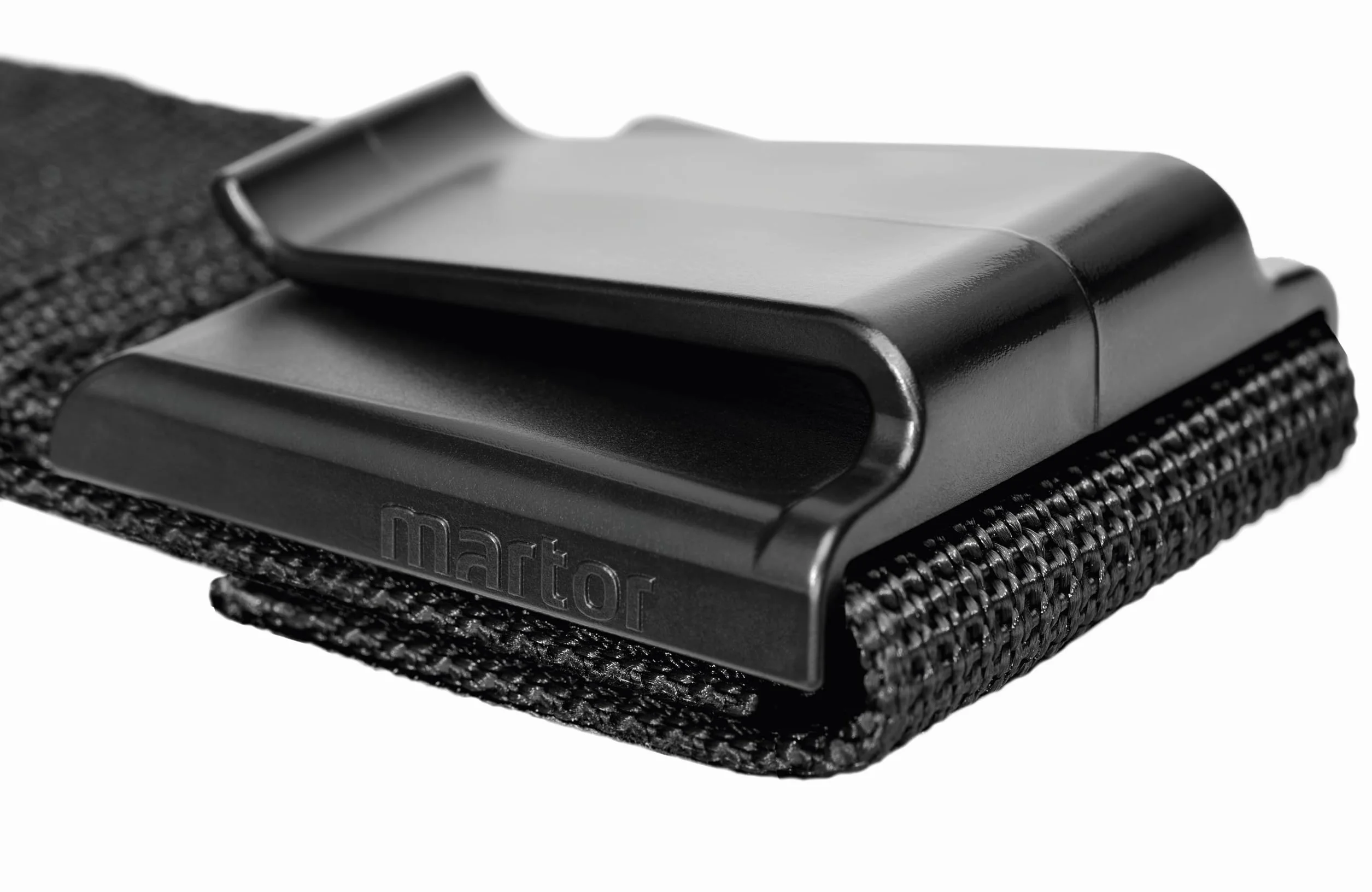 MARTOR étui de Ceinture S pour Cutter, Poche avec 4 Compartiments pour Couteau de sécurité/Stylo/Ciseaux, avec Clip & Fermeture Velcro, Nylon, Noir