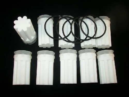 Filtre Siku, 35 microns Filtre à mazout en forme d'étoile Blanc Lot de 10 incl. Lot de 5 Joints toriques pour les filtres Tasse/tête