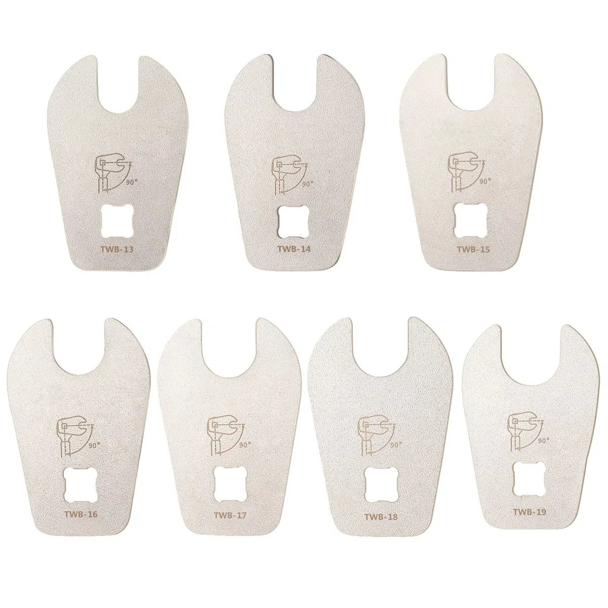 Crowfoot Clé à fourche 3/8" Pied d'oie 13 mm-19 mm Clé à Systermes de Frein Clé