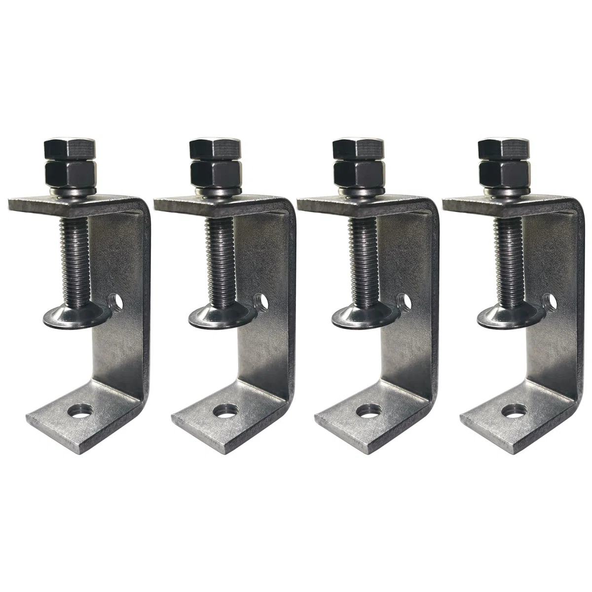 4 pièces Mini Serre-Joints en C Ouverture 75mm, Serre Joint en C Inoxydable Plage de Serrage 40-70 mm C Clamp Set, Pinces et Tendeurs pour Travail du Bois, Fabrication de Meubles, Bricolage