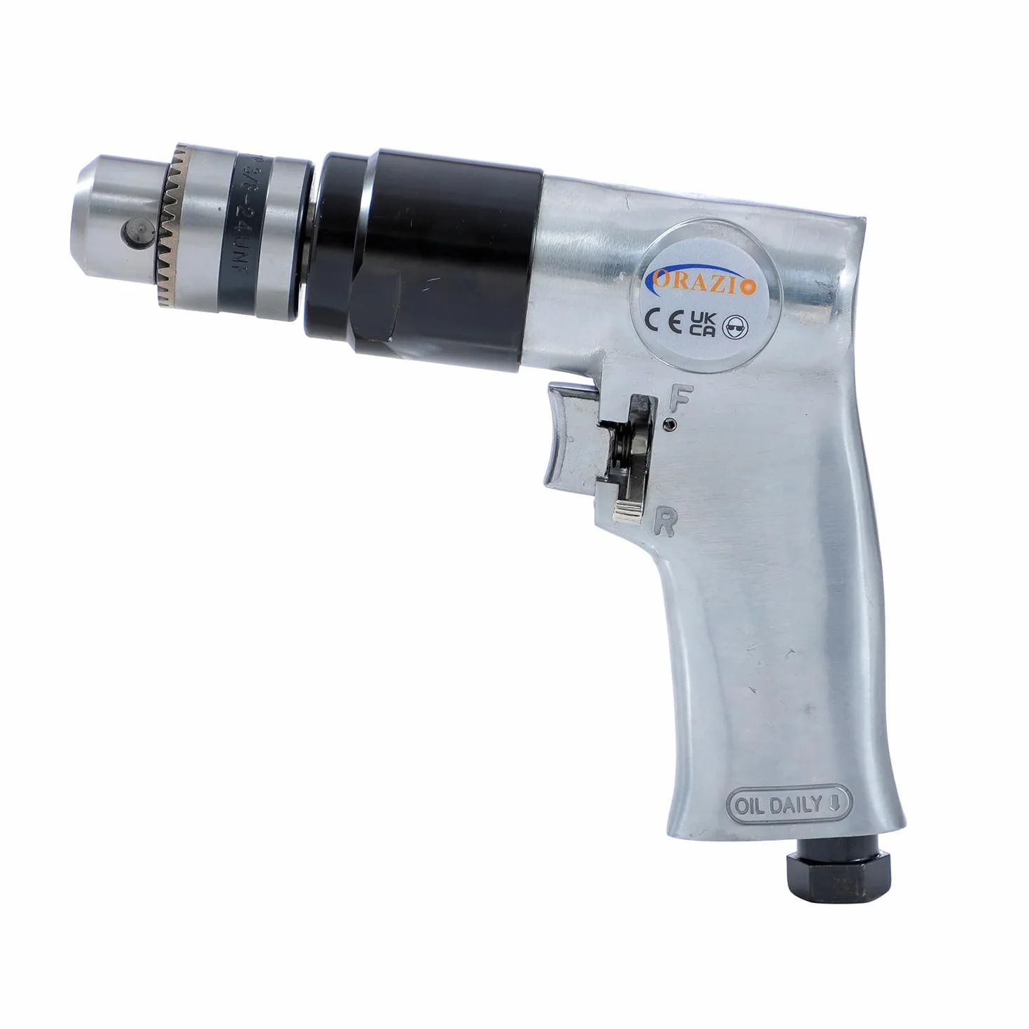 ORAZIO Perceuse Pneumatique Réversible 10mm 3/8" avec Mandrin à Clé Outils Pneumatiques 212512