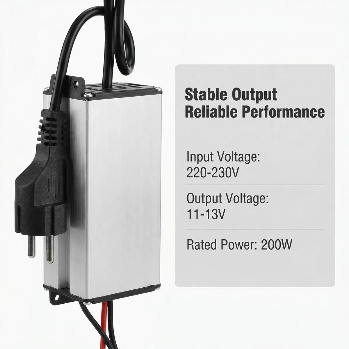 220 V A 12 V Adaptateur D'alimentation Pour Chauffage,Transformateur Pour Chauffage Diesel,Onduleur De Chauffage Diesel Pour Caravanes,Camping-Cars,Garages Et Fourgons Aménagés