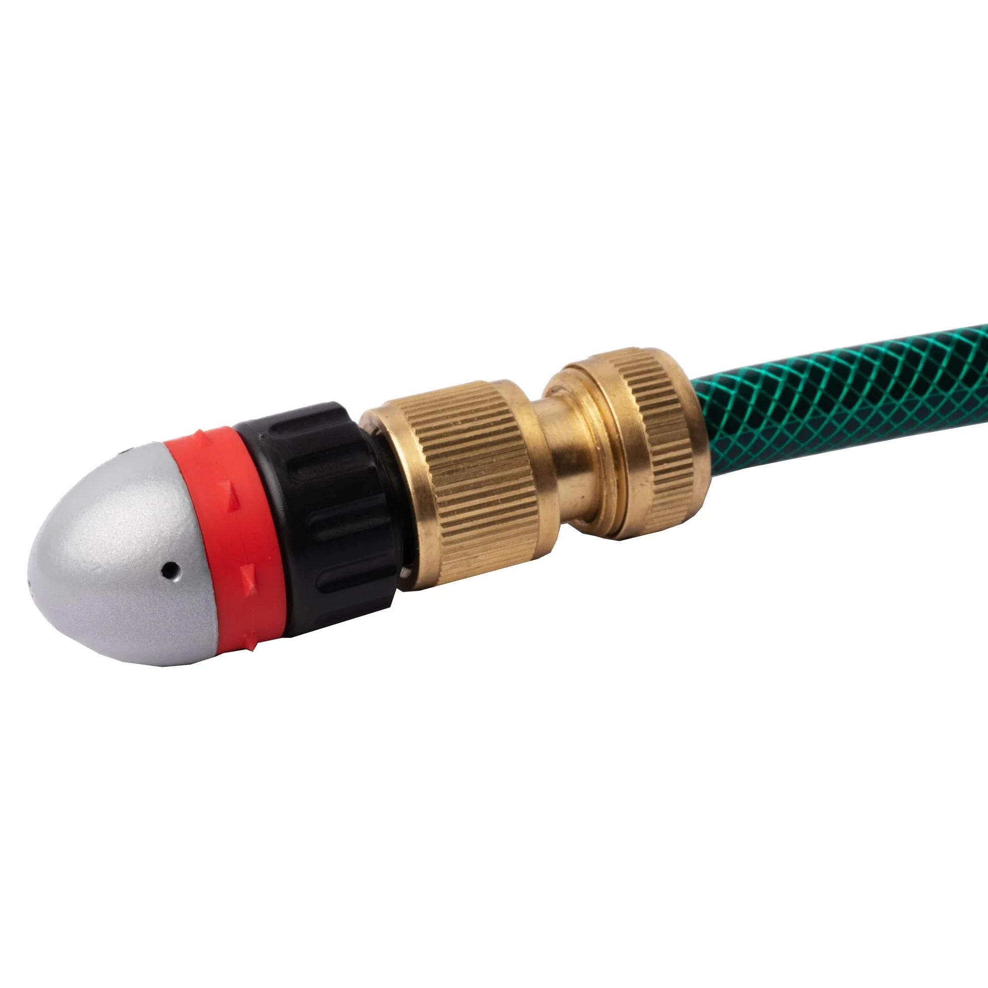UPP Buse de débouchage I Buse de nettoyage I Avec raccord pour tuyau d'arrosage I Tête Haute Pression Déboucheur à eau I Débouche canalisation, toilettes, gouttières I Dimensions : 7,2 x 3 cm