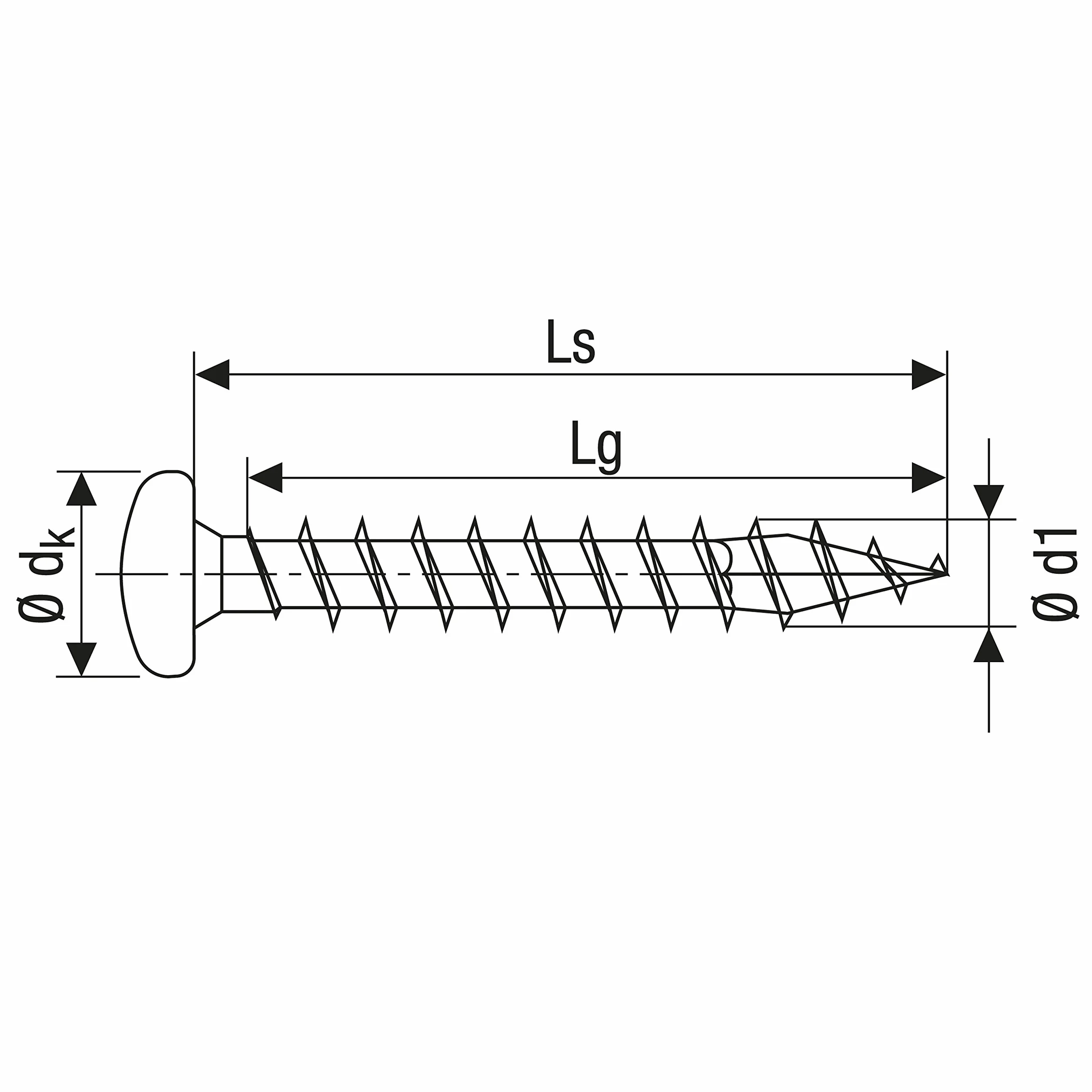 SPAX Vis universelle 4,0 x 40 mm, 500 pièces, T-STAR plus, tête demi-ronde, filetage total, 4CUT, WIROX A9J, galvanisé brillant,