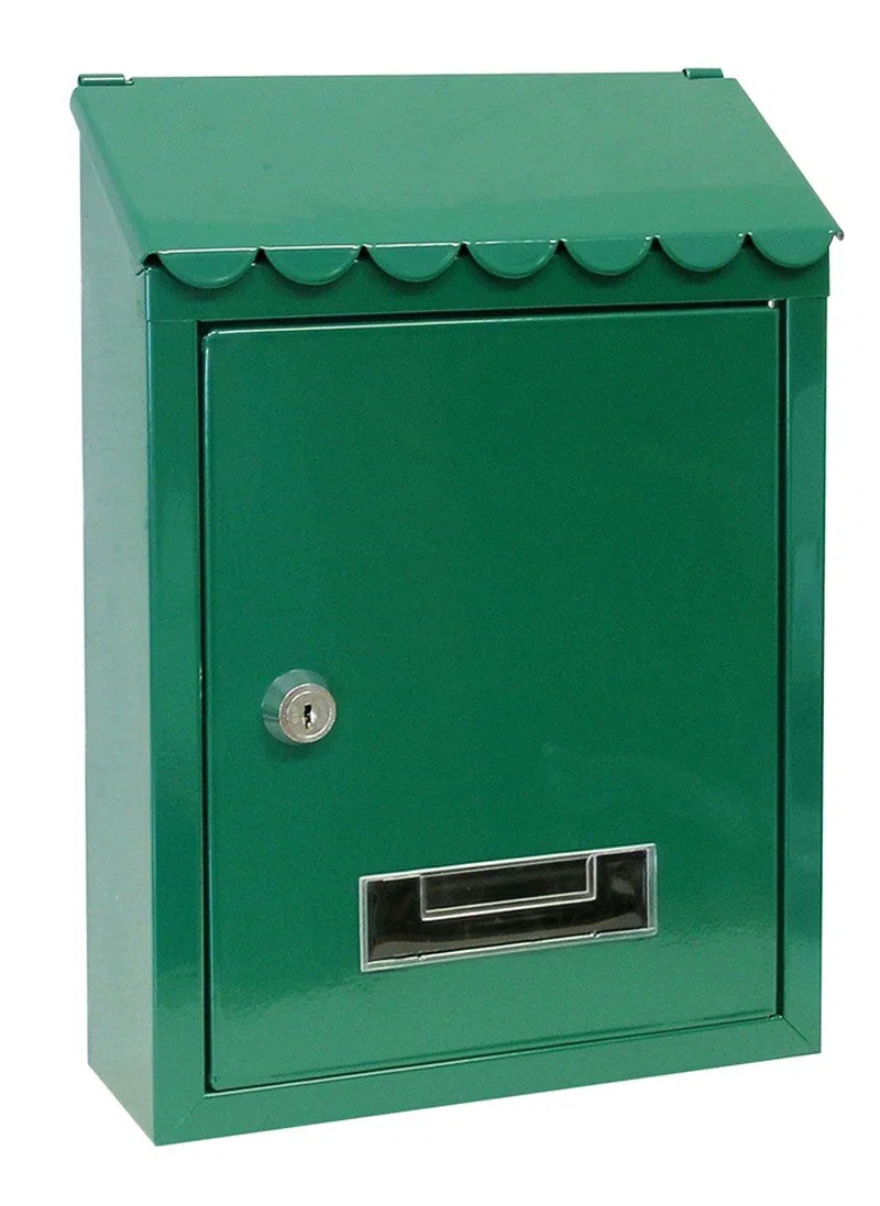 Utilia Boîte aux lettres en tôle vernie vert