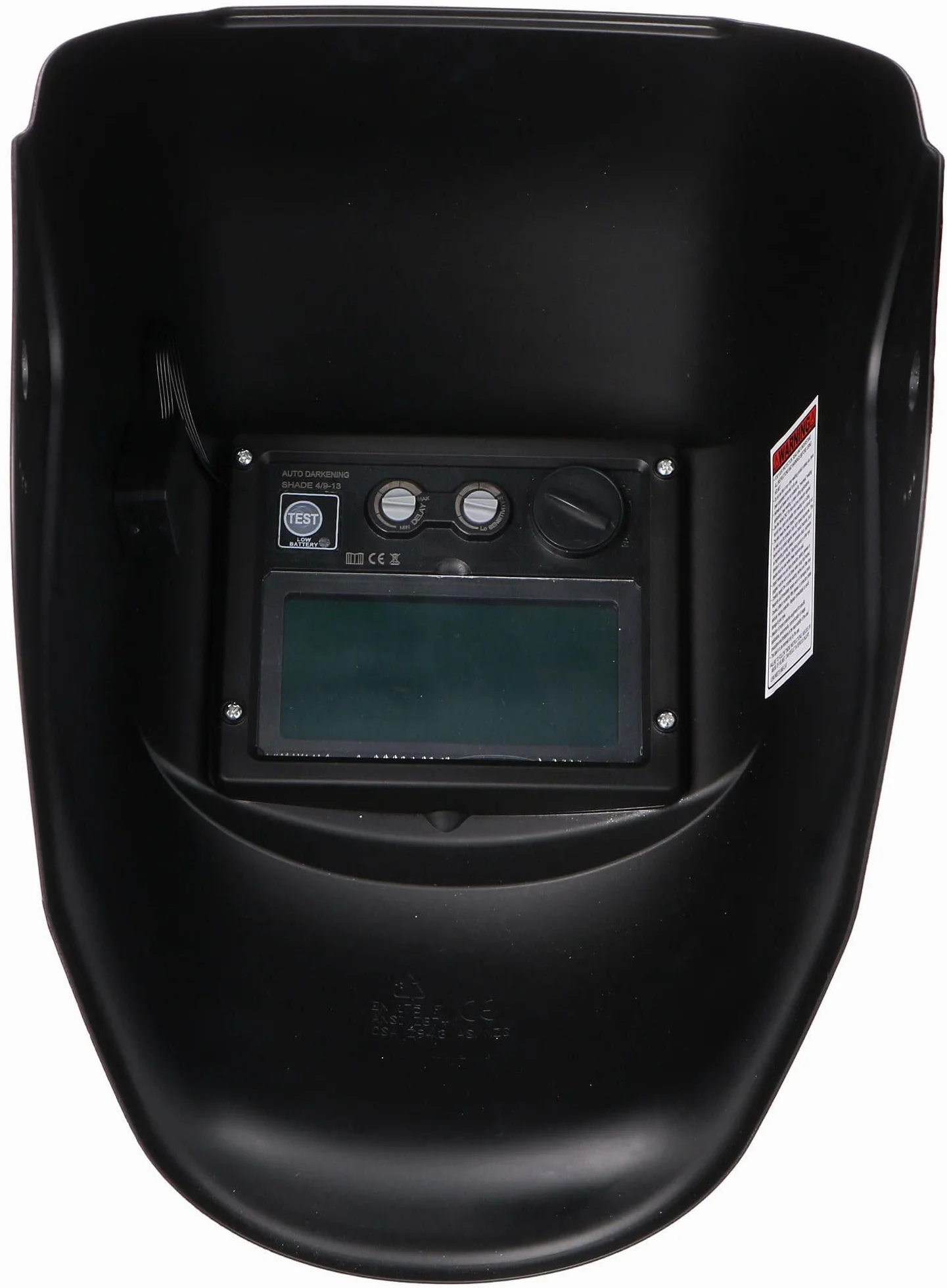 WELDING MASK 2 - Casque de soudage solaire à assombrissement automatique - Masque de soudage - Fonction ponçage - Large ombre 4/9-13 - Casque de soudage pour TIG MIG ARC - Rouge