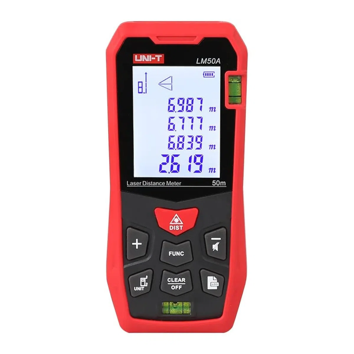UNI-T Laser Distance Meters Laser Rangefinder LM50A LM70A LM100A LM120A Digital Range Finder Meter Millimeter Accuracy,Measure Area, Volume, Addition, Subtraction (LM50A)