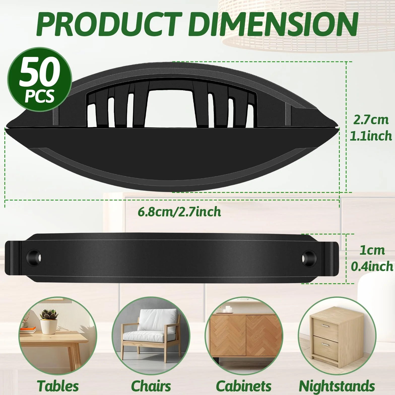 Lot de 50 connecteurs à biscuits rapides en nylon pour menuiserie composite, terrasse, encadrement de meubles, outils de menuiserie pour charpentier et projets de bricolage