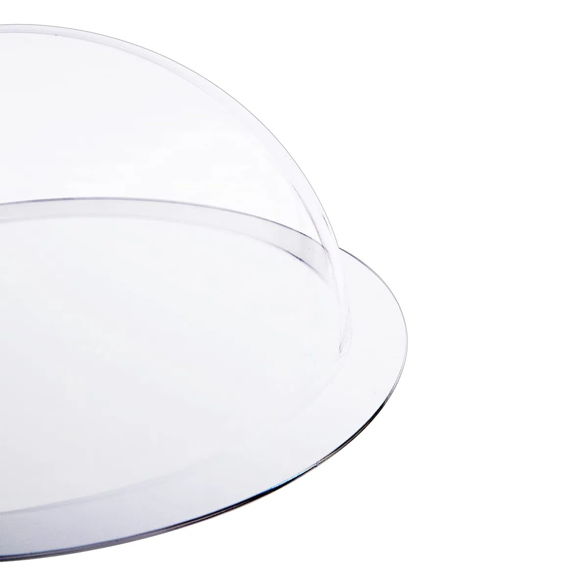 HMF 46735 Demi-sphère en acrylique, avec bord et capot en acrylique, pour le bricolage, diamètre : 35 cm, transparente