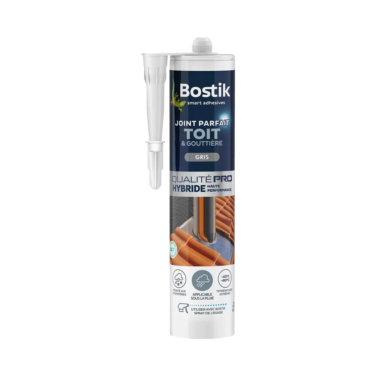 SIKA Multiseal Terre Cuite, Bande d'étanchéité autocollante résistante à la déchirure & Bostik Mastic d’Étanchéité Joint Parfait Toit et Gouttière – Tous Matériaux – Extérieur