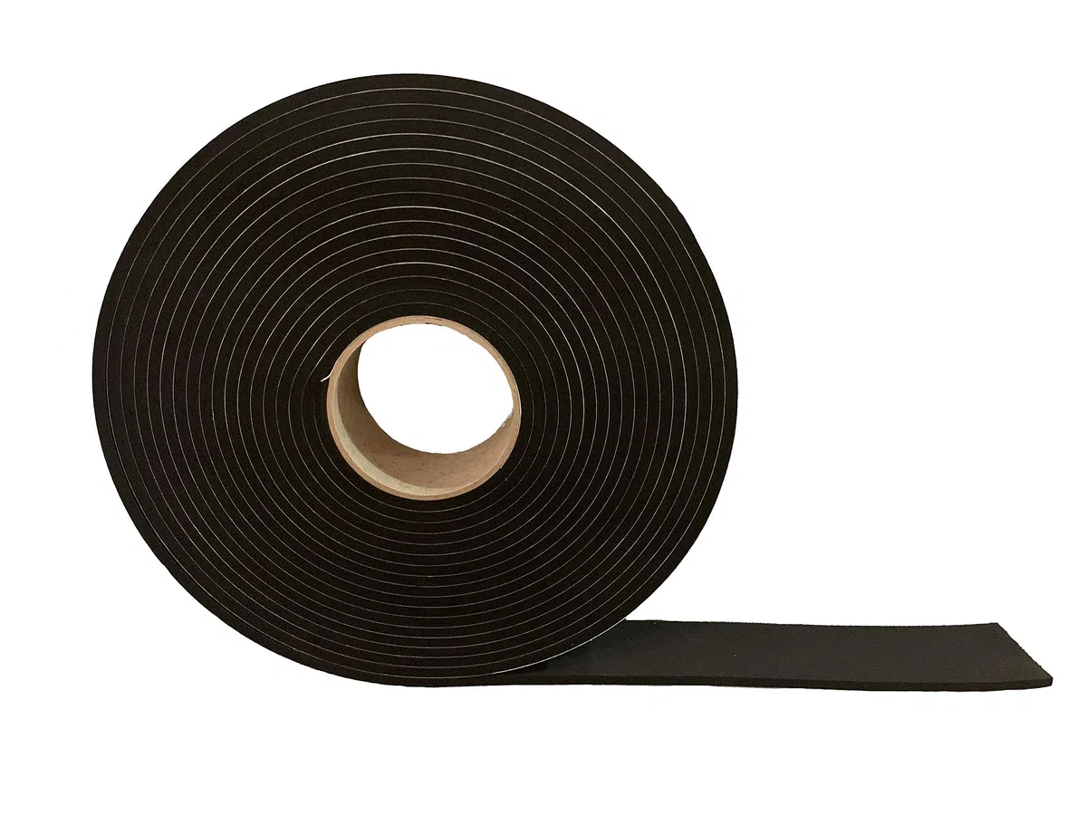Advanced Acoustics EPDM Ruban adhésif d'étanchéité résistant – 50 mm de large 5 mm d'épaisseur par rouleau de 10 m de long