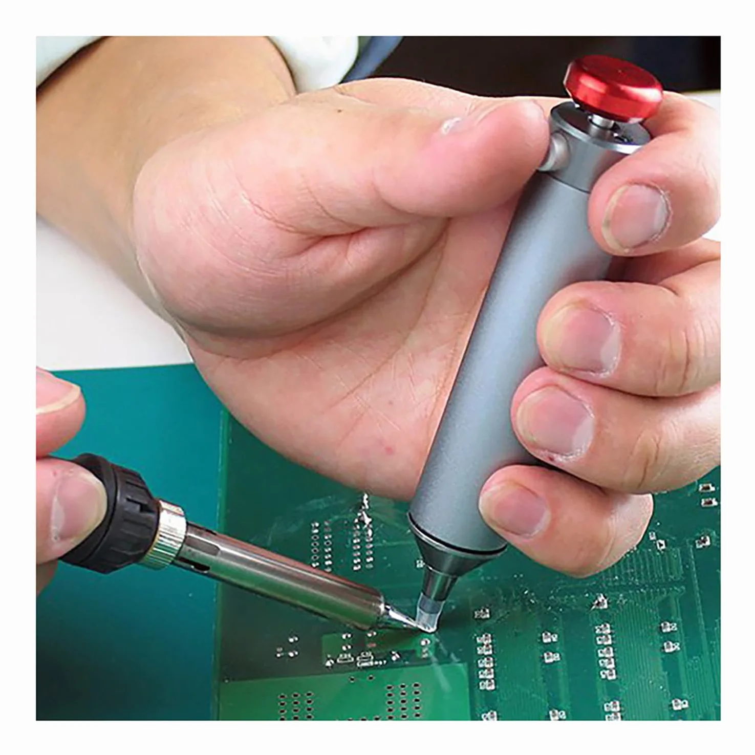 ENGINEER SS-03 Pompe à dessouder avec buse flexible en silicone