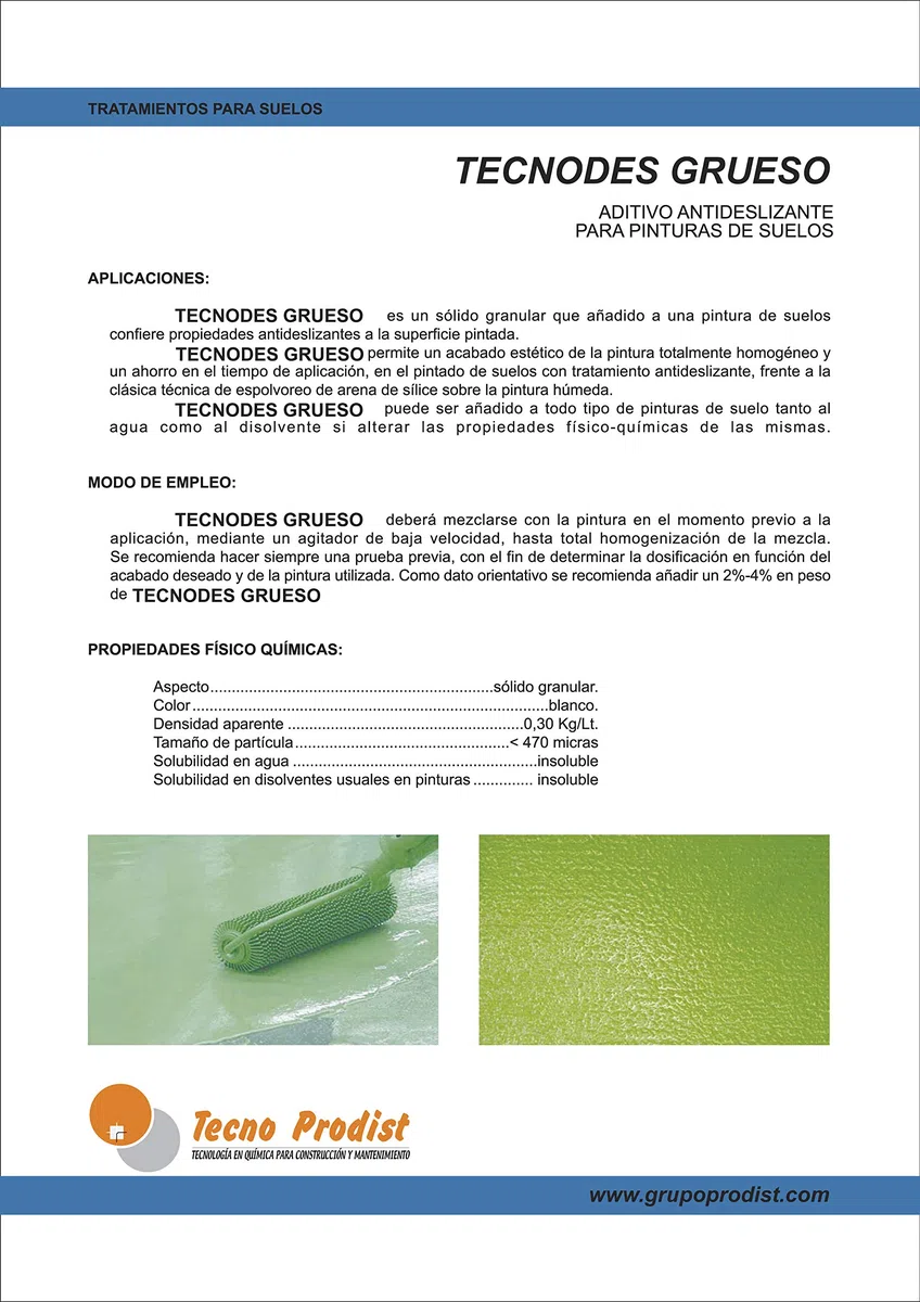 TECHNODES Tecno Prodist - Additif antidérapant en poudre (1 kg) pour peintures de sols, granulométrie 0,4 à 0,8 mm