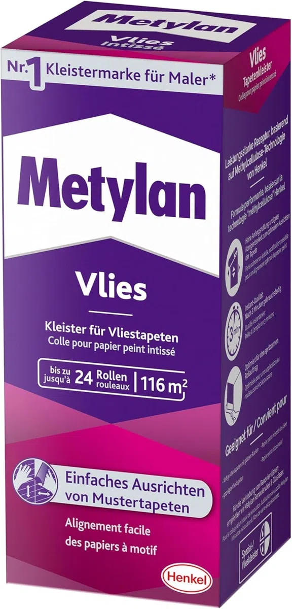 Metylan MPV08 Colle non-tissée pour tous les papiers peints intissés 720 g