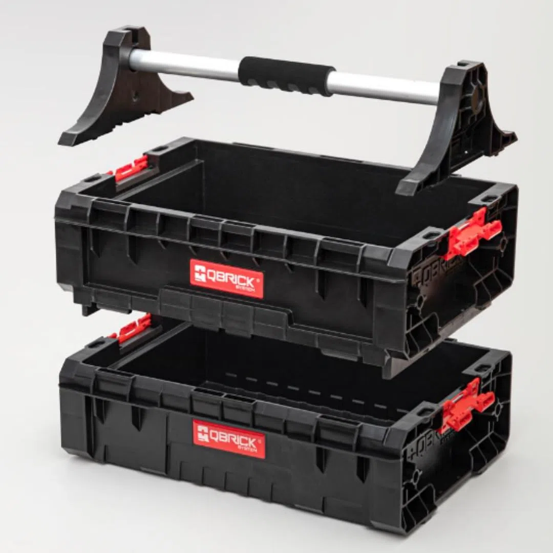 Qbrick Poignée Qbrick System Pro Box Handle pour paniers et caisses – Ergonomique et Efficace – Montage Universel – Confortable à Utiliser – Fabrication Solide et Solide