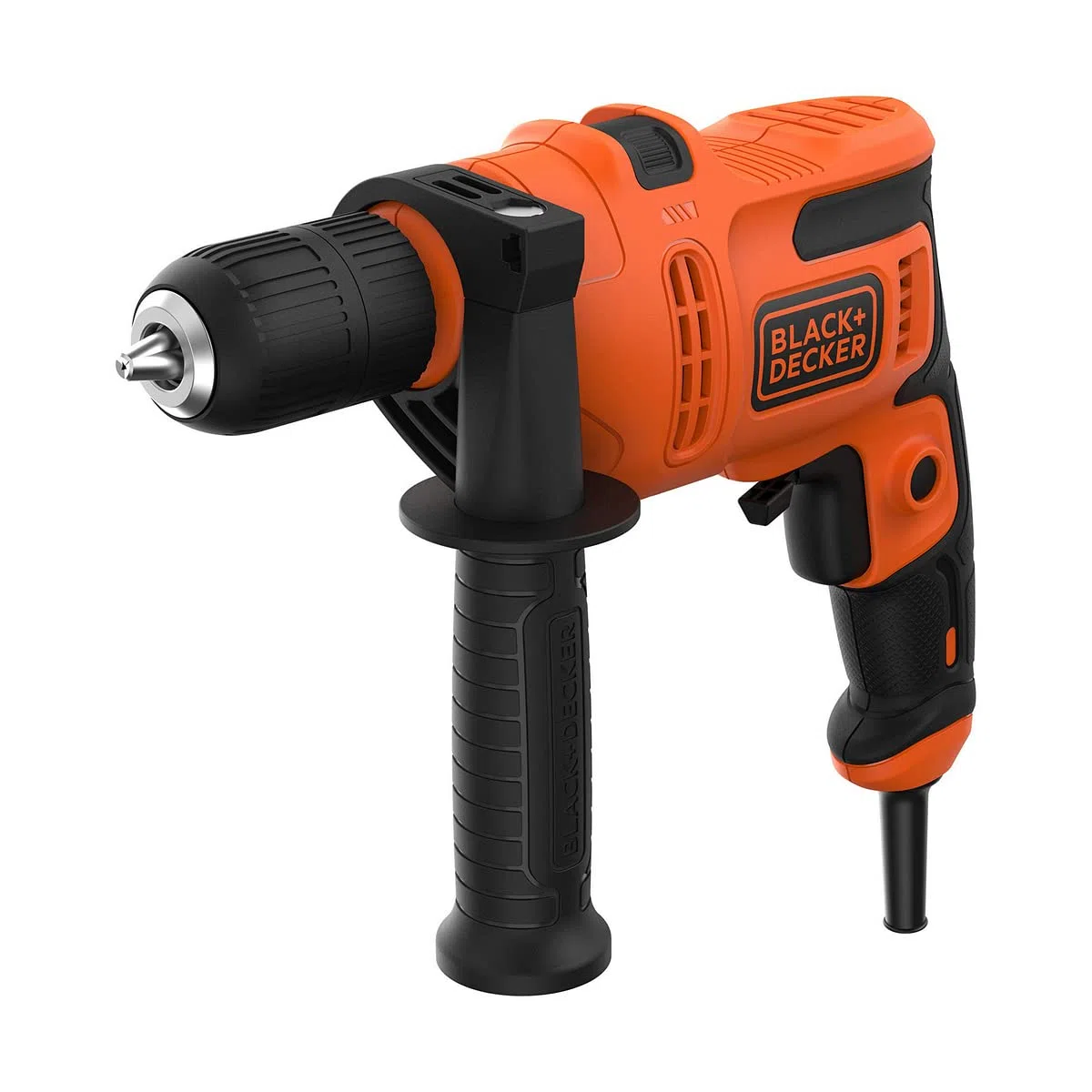 BLACK+DECKER Marteau perforateur électrique 500W, puissant 0-32,300 BPM pour la maçonnerie et le béton, design compact avec poignée latérale, BEH200-QS