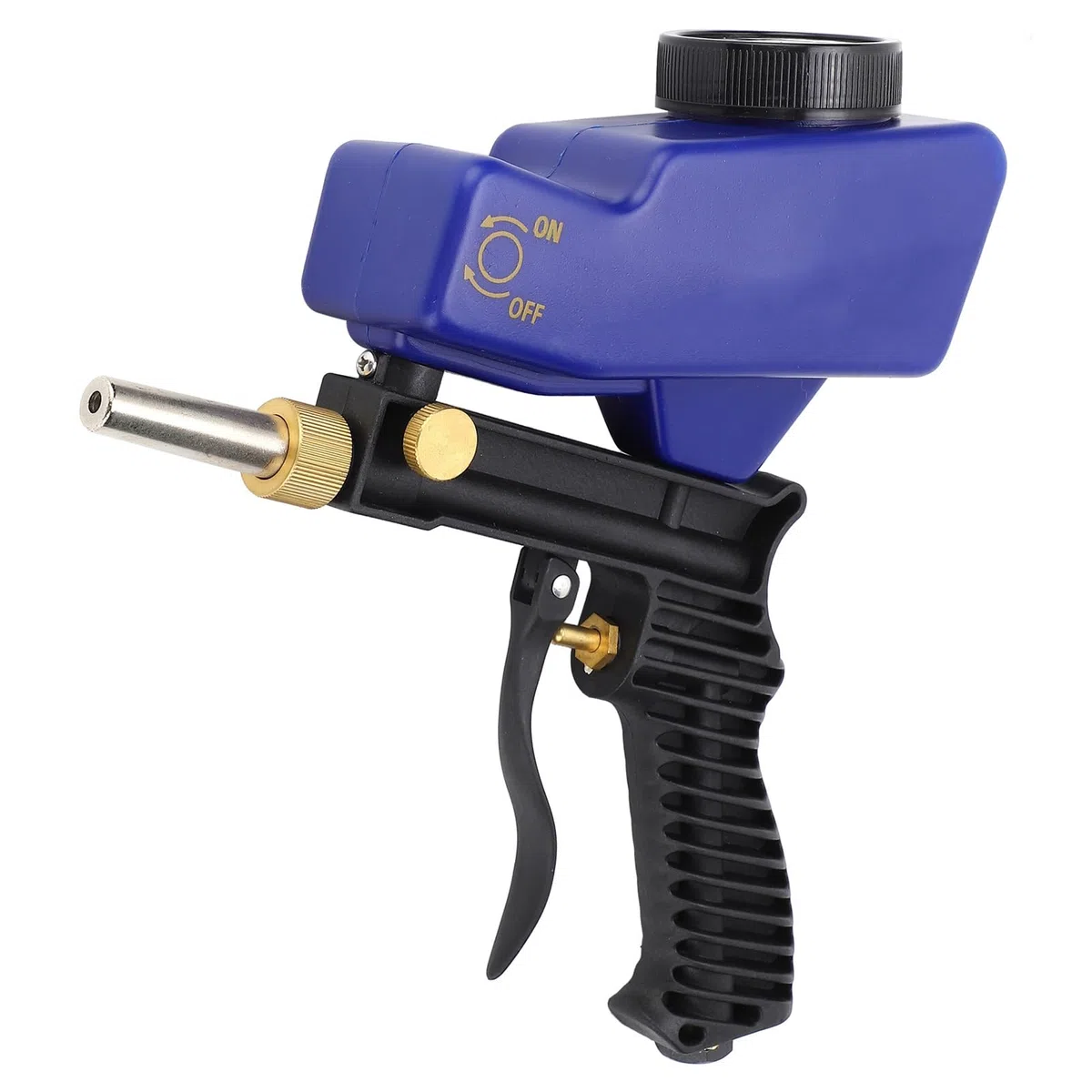 Sableuse à Alimentation par gravité, 70-150 PSI 6000 Tr/min Kit de Pistolet de Sablage à Main, Pistolet de Sablage à Air comprimé pour Nettoyer la Rouille, la saleté, le Décapant d
