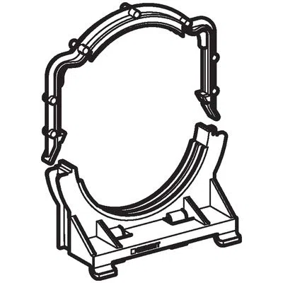Geberit - Collier Geberit pour coude de vidange des toilettes (242.012.00.1)