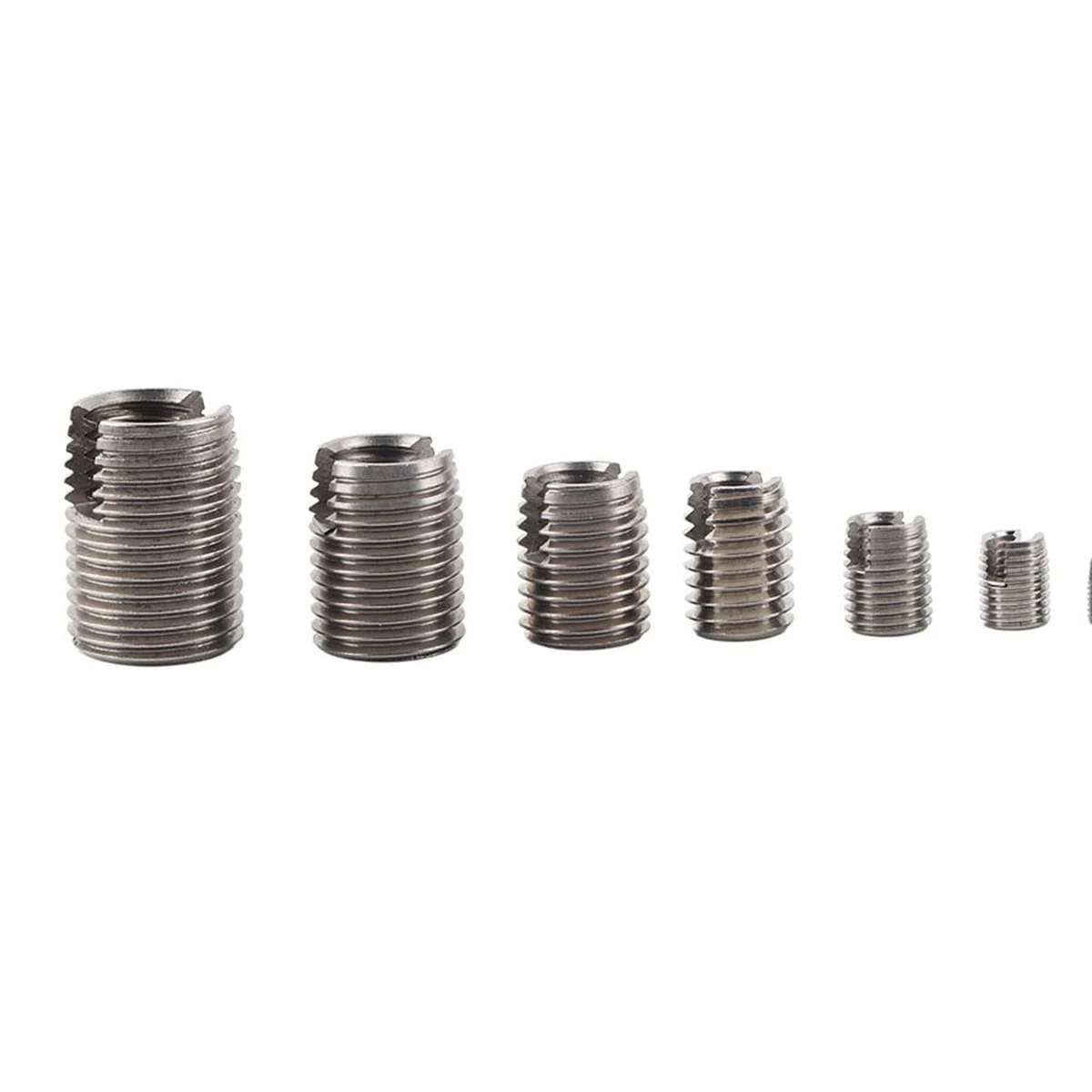 Filets Rapportés, Autotaraudeurs Fendus, Haute dureté, Acier Inoxydable, Filetage Intérieur, 50 Pièces pour Réparation. Renforcer la Réparation, Filetage Interne