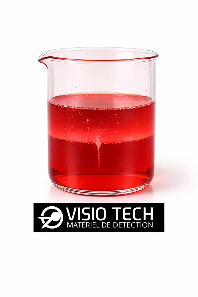 VISIO TECH – Colorant de repérage Rouge en poudre 50 g – Soluble dans l’eau – Traçage des réseaux d’eau, Recherche de fuites & Contrôles d’étanchéité – Haute visibilité