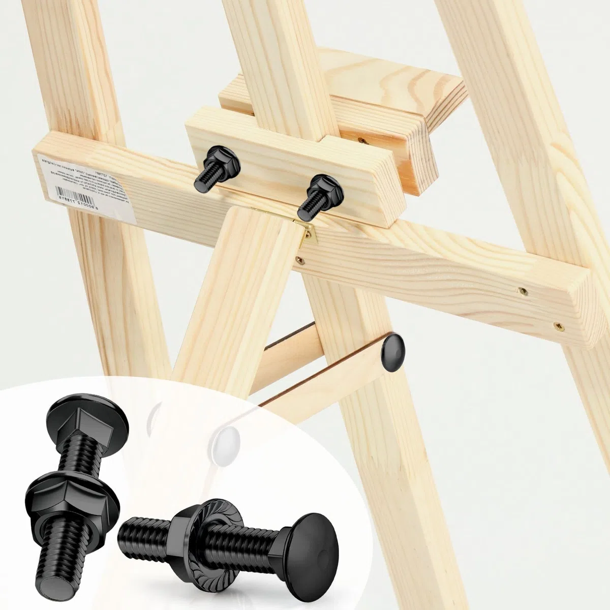SWTYExt 25 Pièces Boulon M8x60mm Carrosse Boulons Acier Inoxydable 304 avec Ecrou M8 DIN 6923 pour Bâtiment Machines Industrielles Automobile Motos Décoration Maison