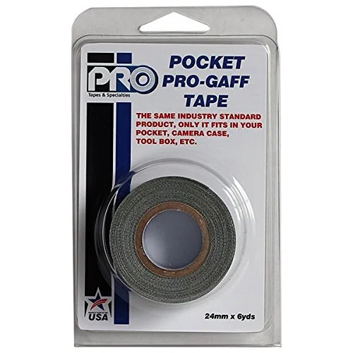 Poche Pro-gaff Gaffer adhésif de Spike pour sur une mini Core Black 24mm X 6 yds