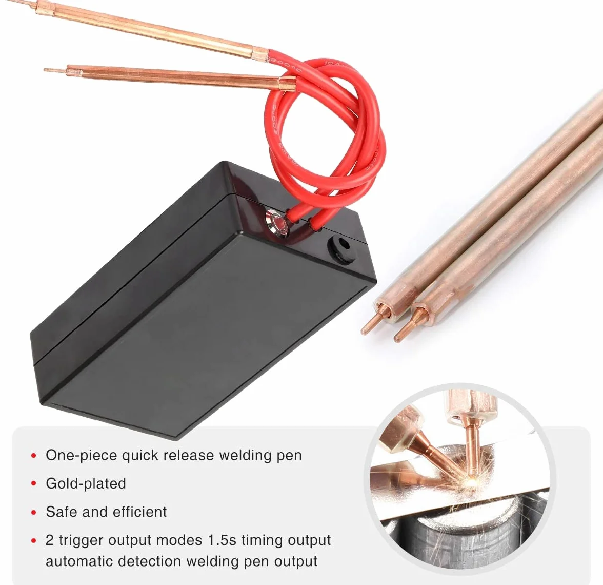 WANGCL 18650 Batterie Soudeuse par Points, Machine de Soudage par Points, Mini Outil de Soudage par Points Portable DIY Ensemble Complet 18650 Batterie au Lithium Nickel Ceinture Soudage par Points