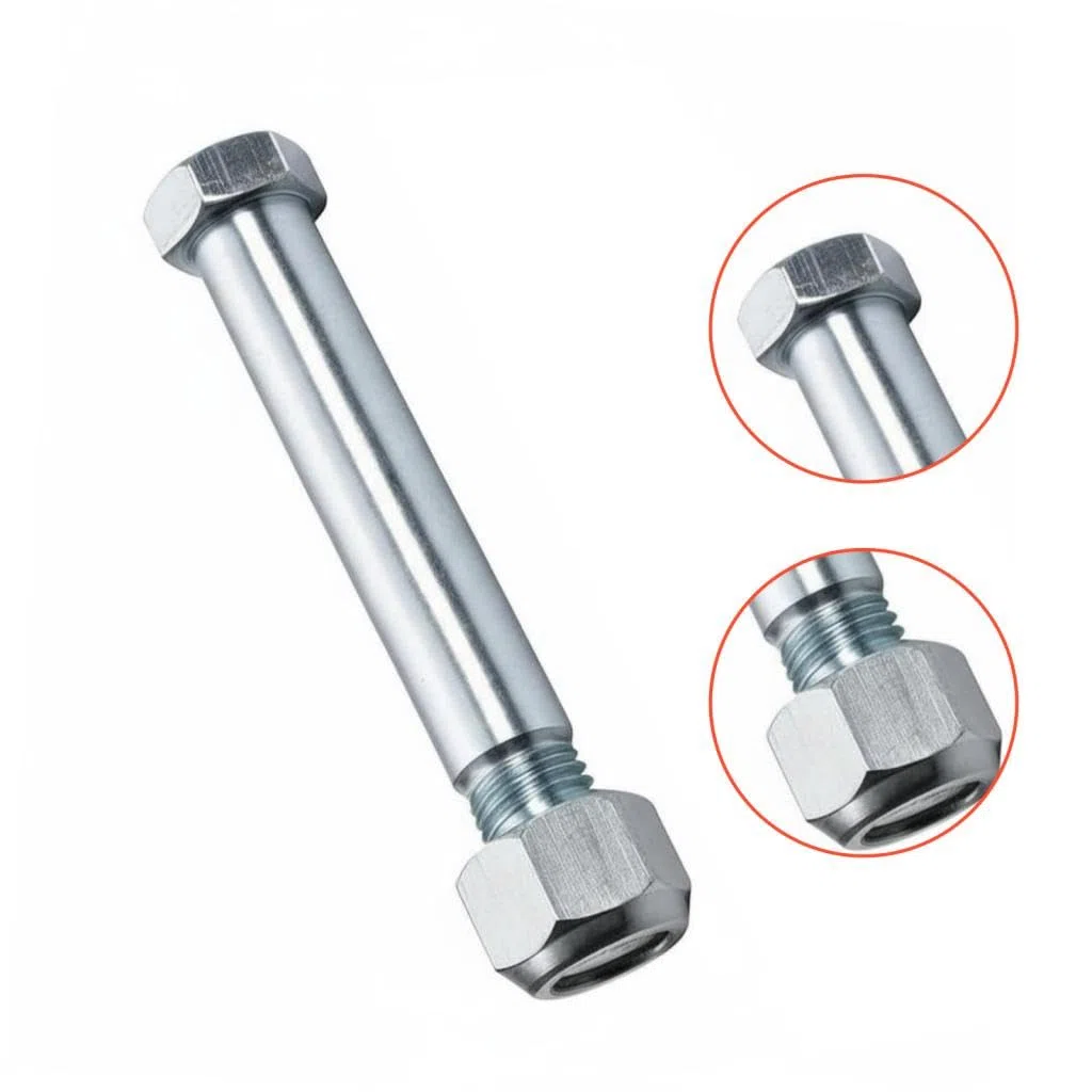 predolo Broches de Pelle, Accessoire pour Mini Pelle, Axe de Godet pour Mini-Pelle Haute Résistance Goupille d'attachement pour Excavatrice Acier Au Carbone Axe de Articulation Universel
