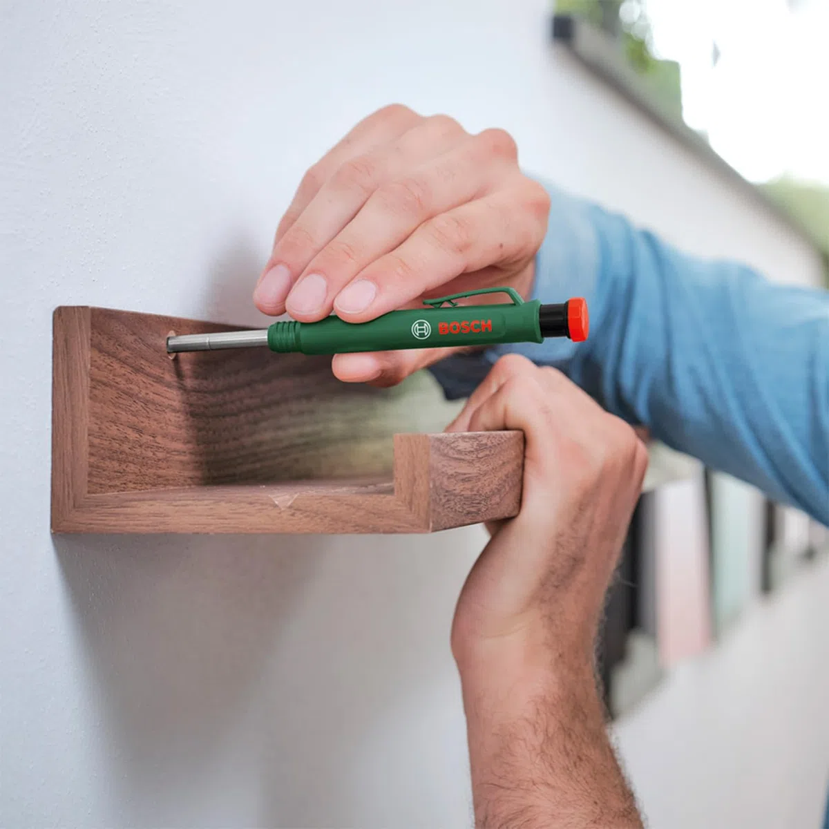 Bosch Set de marquage (alignement précis et marquage avec niveau à bulle 25 cm, mètre pliant de 2 m et marqueur pour trous profonds)