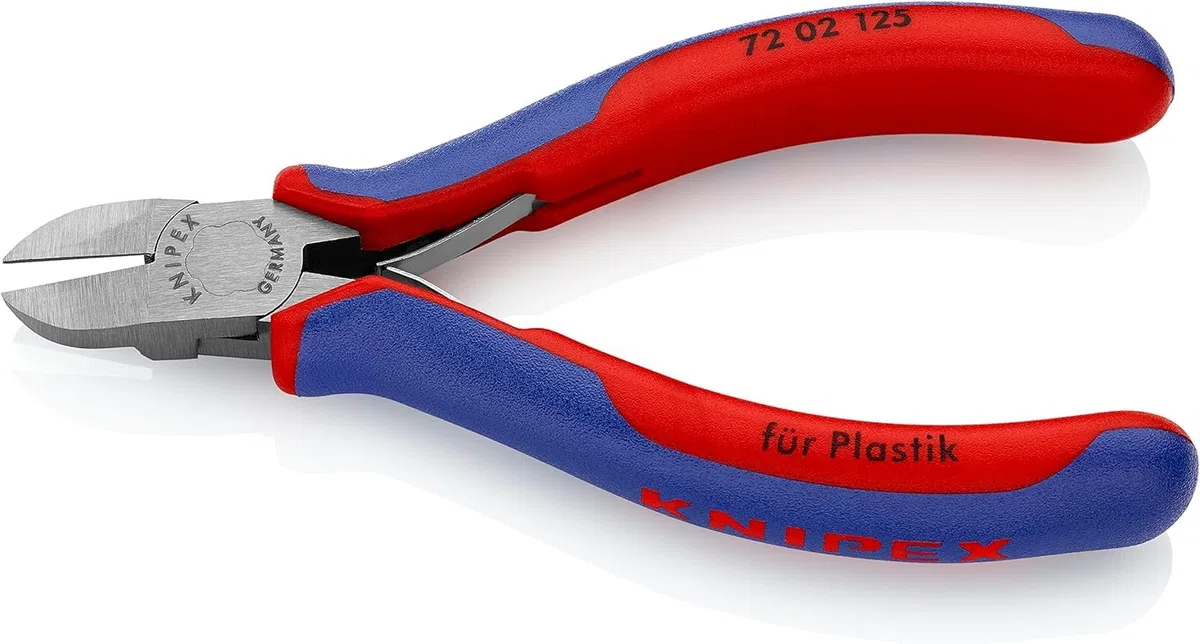 Knipex Pinces coupantes de côté pour plastique avec poignées multimatières 125 mm, 72 02 125