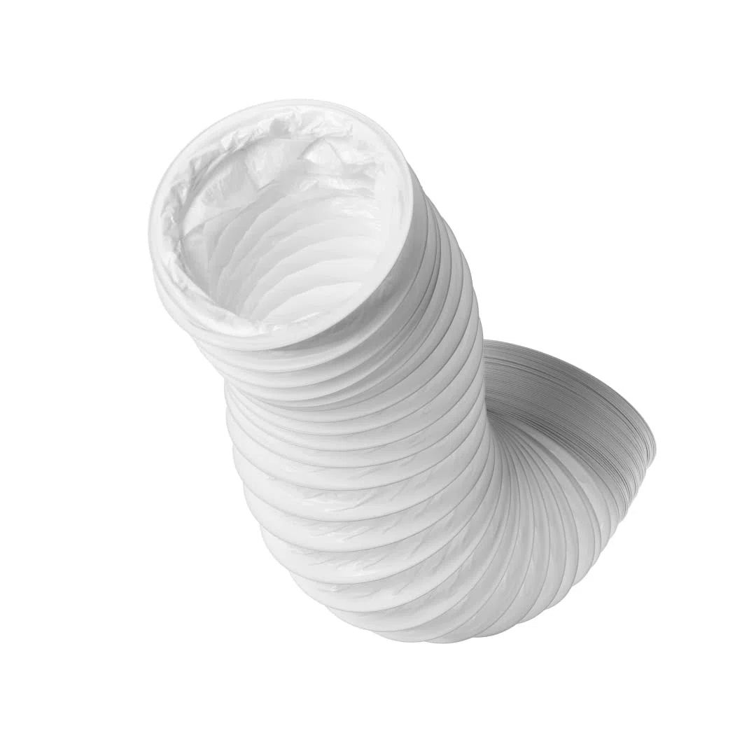 Ø 160mm Conduit d'air Flexible pour Hotte de Cuisine, Climatiseur, Hotte Aspirante, Sèche-linge - 3m Tuyau d'évacuation - Conduit de Ventilation - PVC