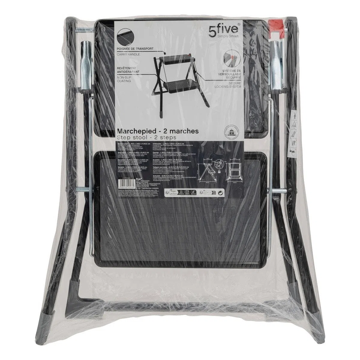 Marche Pied Pliant sur 2 Niveaux Max, 150 kg