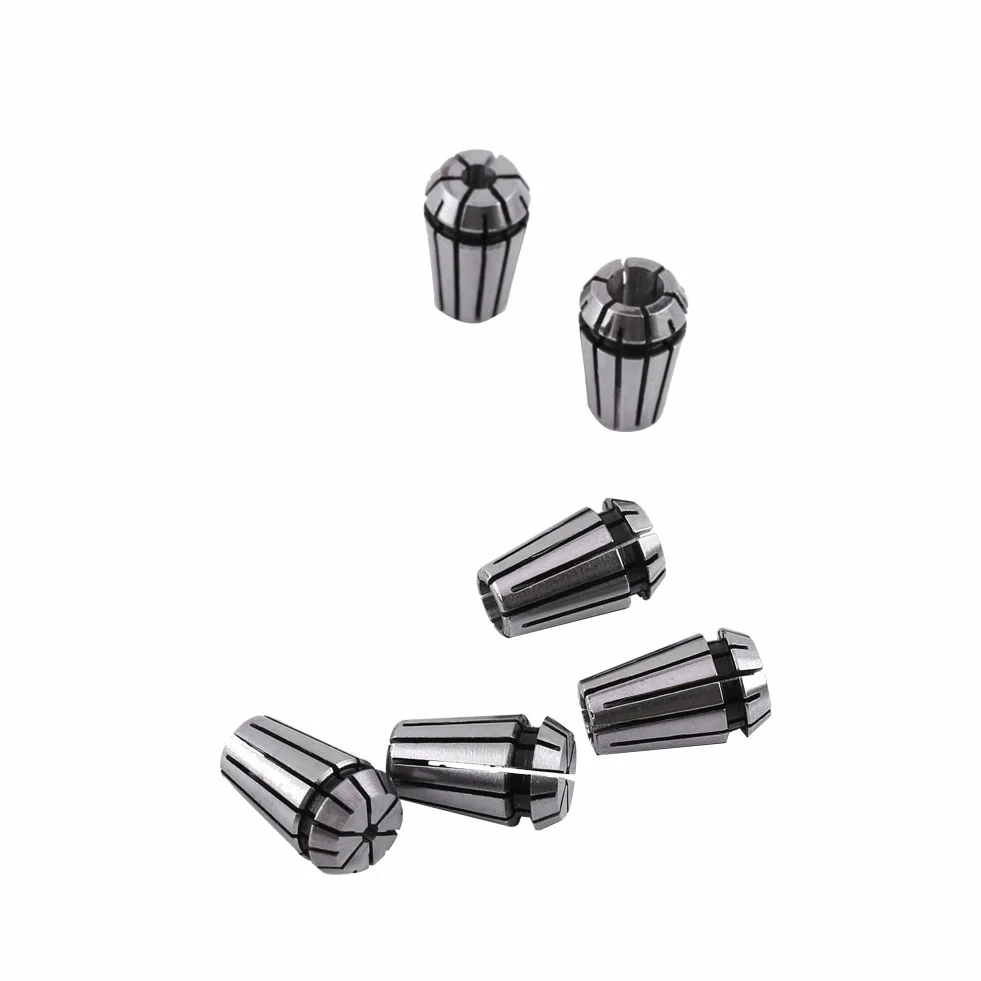 15 Pièces ER11 Jeu de Pinces à Ressort, Broche CNC de Haute Précision ER-11 Pince de Gravure 1/8et 1/4 pour Machine de Gravure CNC et Outils de Tour de Fraisage
