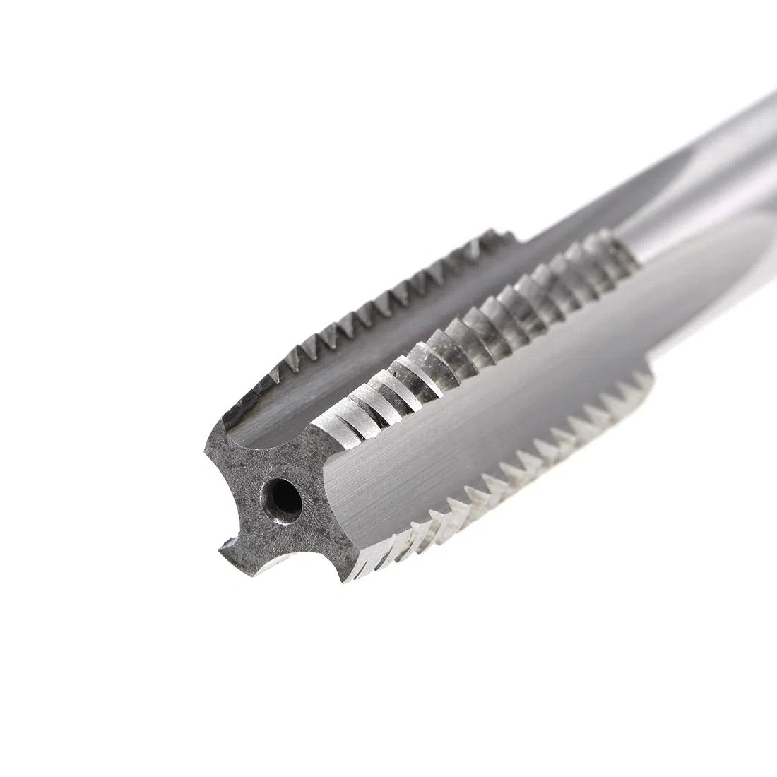 sourcing map Taraud Machine Métrique Gauche Filetage M12 Pas 1.5 H2 4 Flûtes Acier Rapide