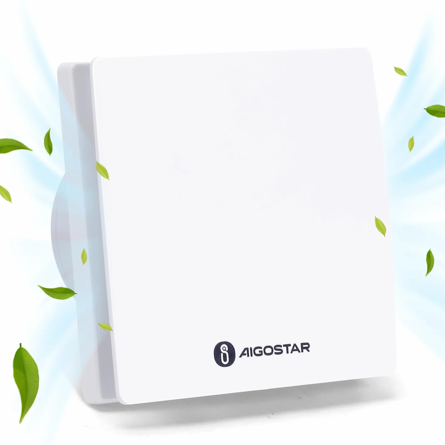 Aigostar Ventilateur Extracteur 100 mm pour Salle de Bain | Silencieux, puissance 11W, adapté pour salle de bain, WC, cuisine et bureau