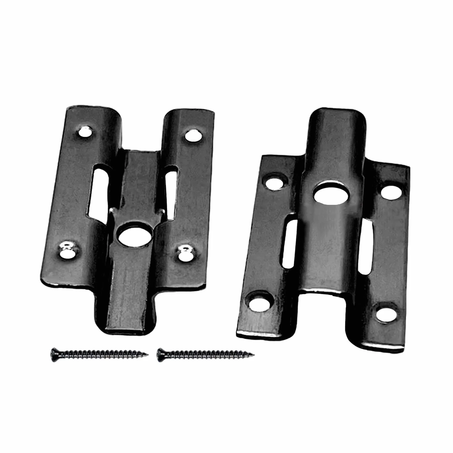 Lot de 100 clips de terrasse en acier inoxydable WPC - Clips de fixation invisibles avec vis pour lames en WPC - Clip en T - Fixation cachée (noir 8 mm)