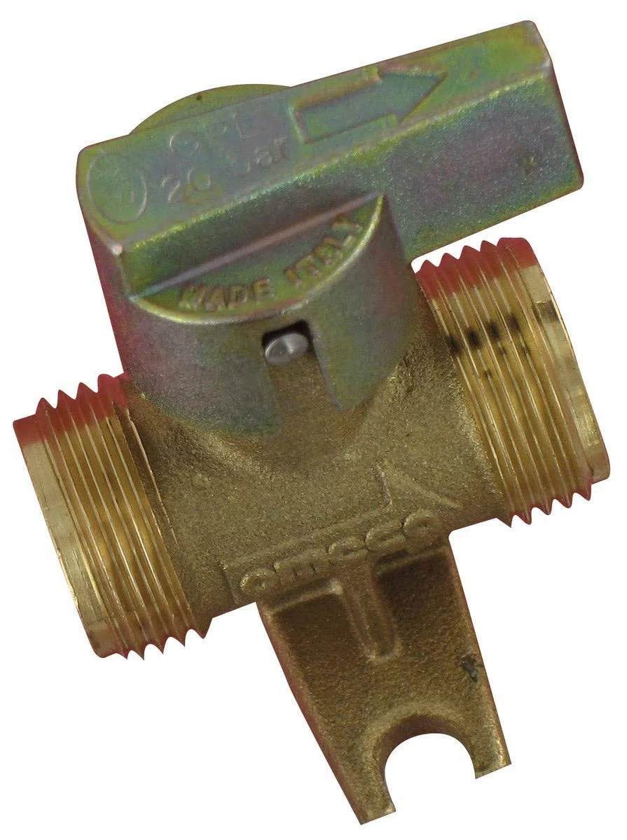 Favex - Raccord et joint Butane - Vanne d'arrêt Gaz butane/propane - M20x150