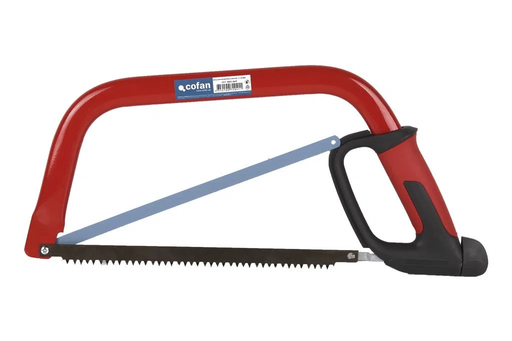 Cofan Arc de scie pour bois ou métal | Modèle Confort | Dimensions : 12" (300 mm) | 2 lames de rechange