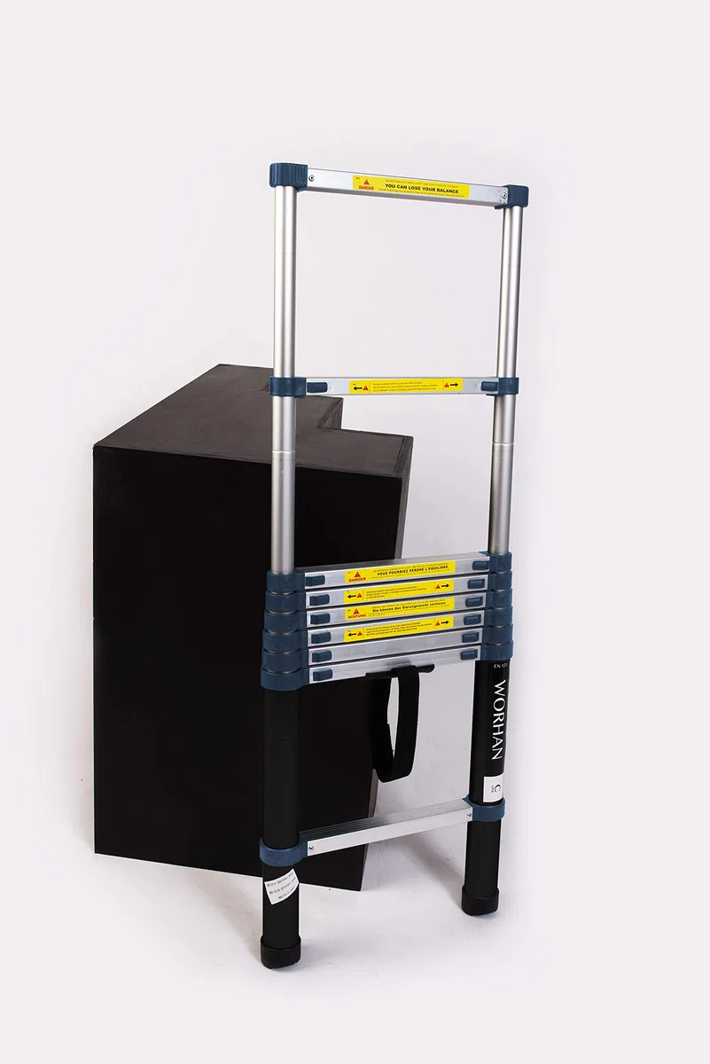 Echelle de 2m Télescopique Pro Aluminium Anodisé Solide Extensible 200cm ( 2m C-Line) 1K2C