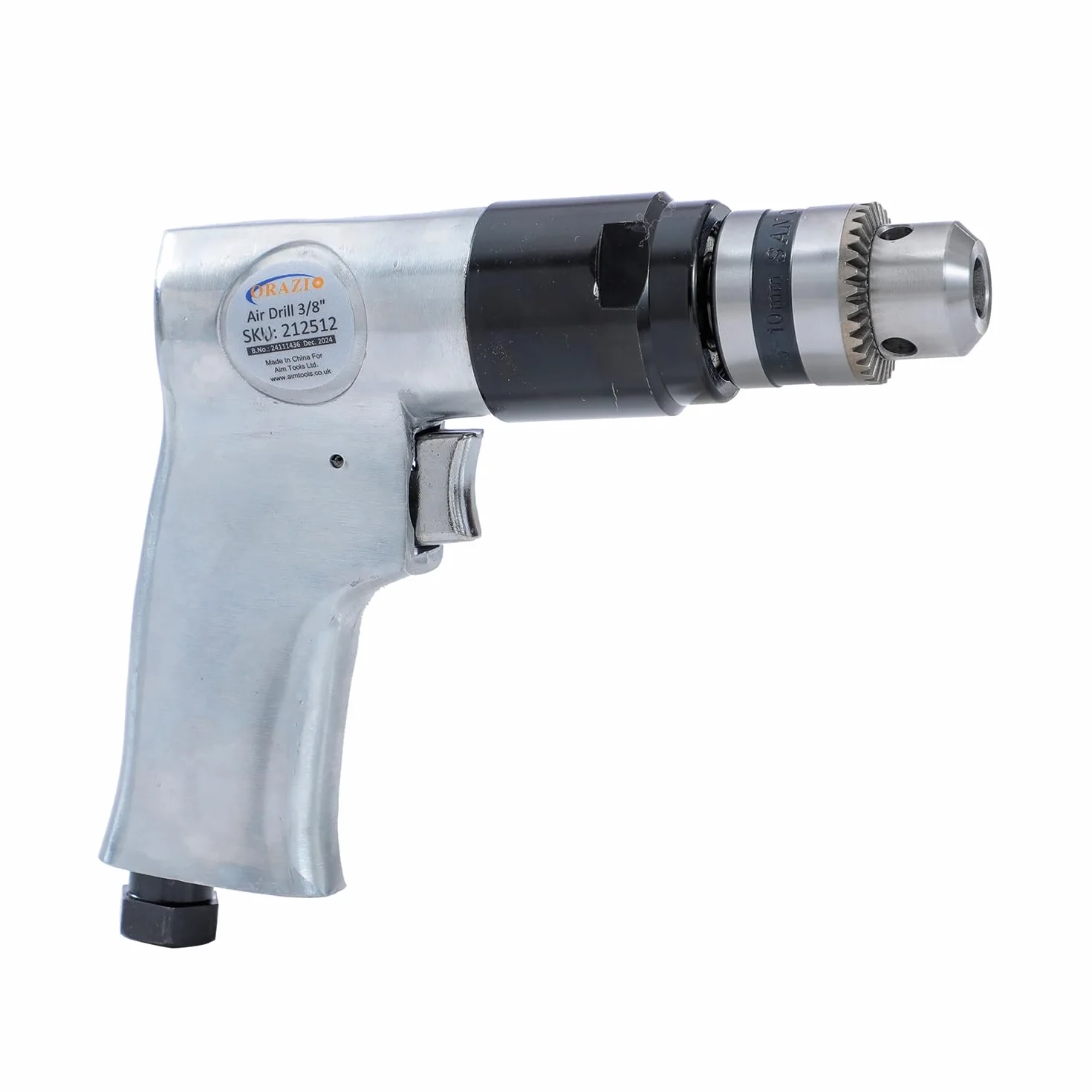 ORAZIO Perceuse Pneumatique Réversible 10mm 3/8" avec Mandrin à Clé Outils Pneumatiques 212512