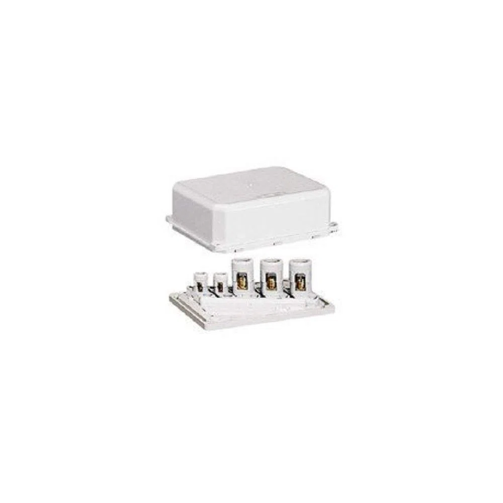 Legrand 034021 Coffret Matière Moulée, IP40, IK04, Dimensions 100x80x36mm, pour Bornes 6mm², 10mm² et 16mm², Blanc, Lot de 10