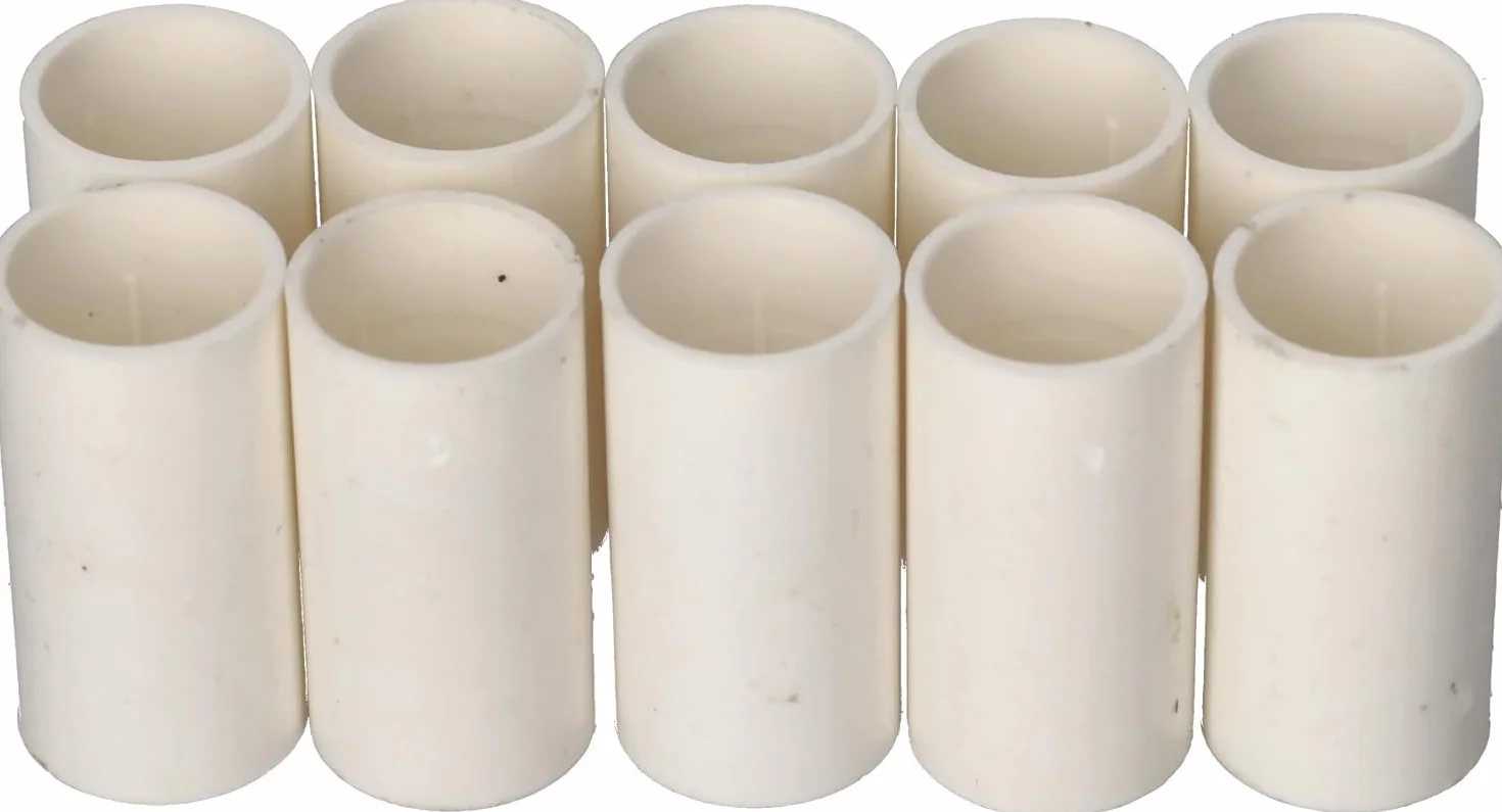 Jandei - Lot de 10 tubes pour câbles en PVC rigide blanc d'une longueur de 1 mètre. Diamètre 16 mm. Couverture de câble avec agrafes de fixation, coude à 90 degrés, manchons et courbures d'assemblage.
