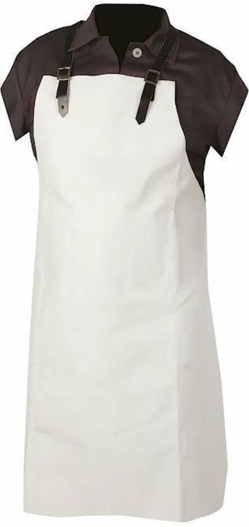 Tablier de soudeur en cuir fendu 80 x 100 cm, gris, taille unique