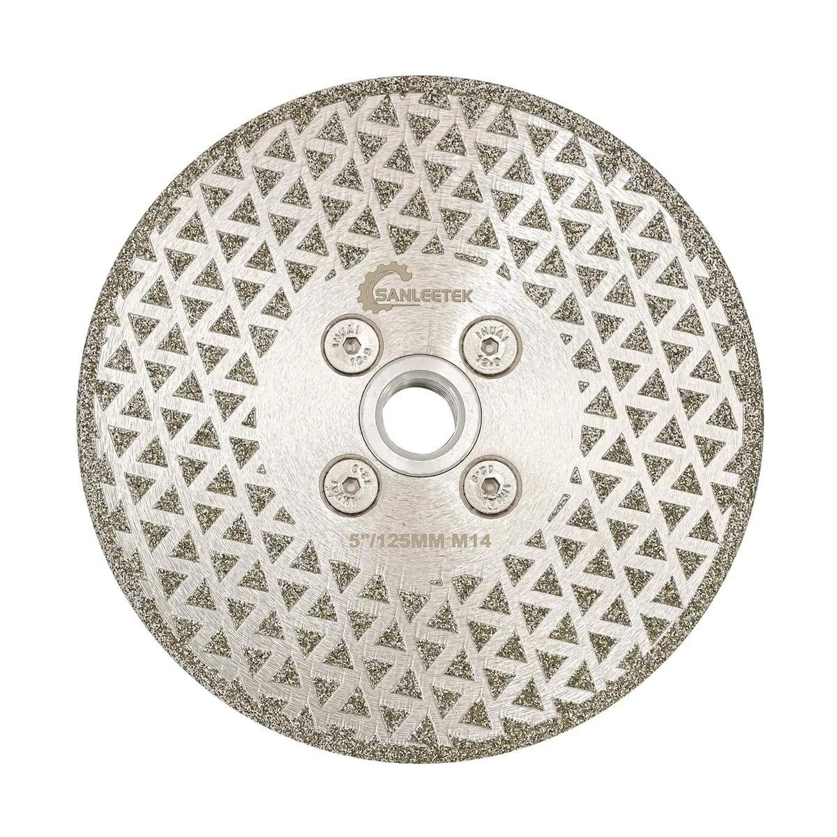 Disque Diamant 125mm Électroplaqué Lame - pour Découpage et Meulage pour Granit Marbre Céramique Carreaux de Porcelaine Quartz M14 Filetage SANLEETEK