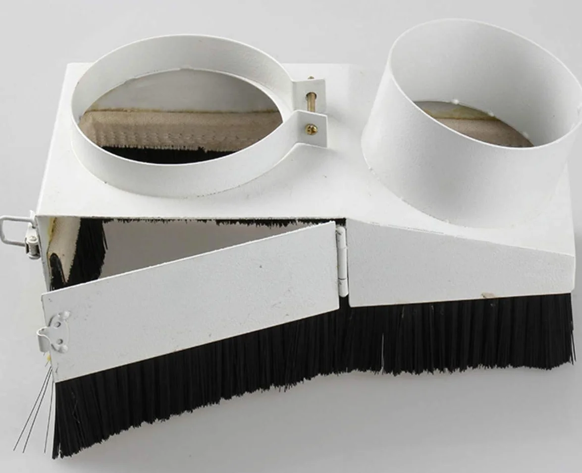 BTMIEY Housse anti-poussière pour machine de gravure, aspirateur, machine-outil à commande numérique, fraiseuse à moteur de broche, brosse de 70 mm/100 mm - Noir, 2 m x 100 mm