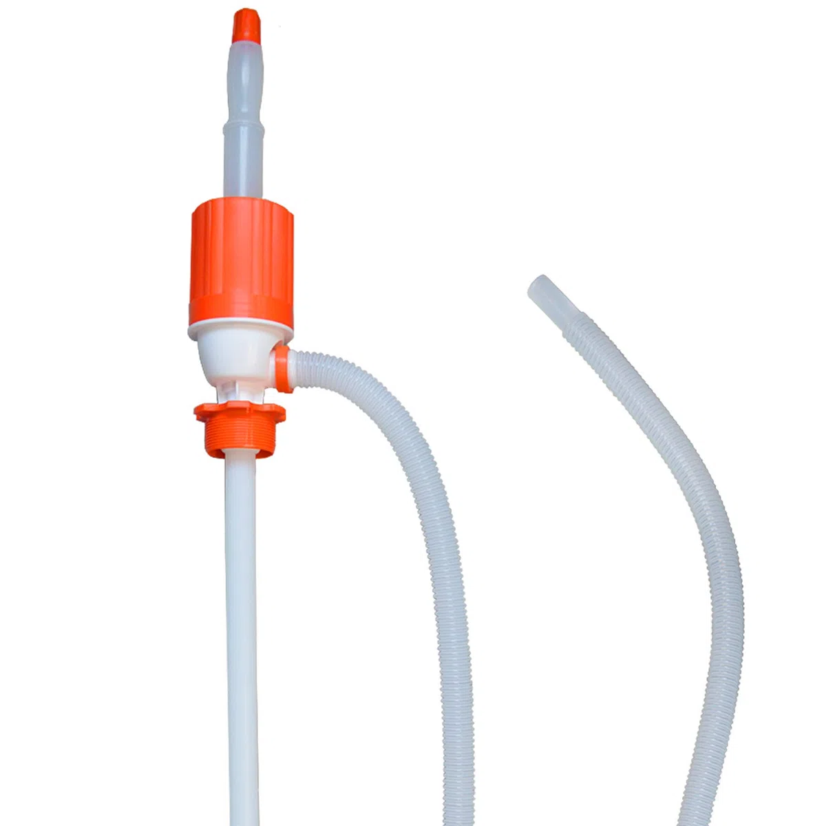 Brestol Pompe à Essence, à Main, Pompe à fût résistante aux acides avec Adaptateur de fût de 210 l pour Essence, Huile Moteur, Eau, acides, alcalis, Diesel, 18,5 l/Minute – Pompe de transvasement