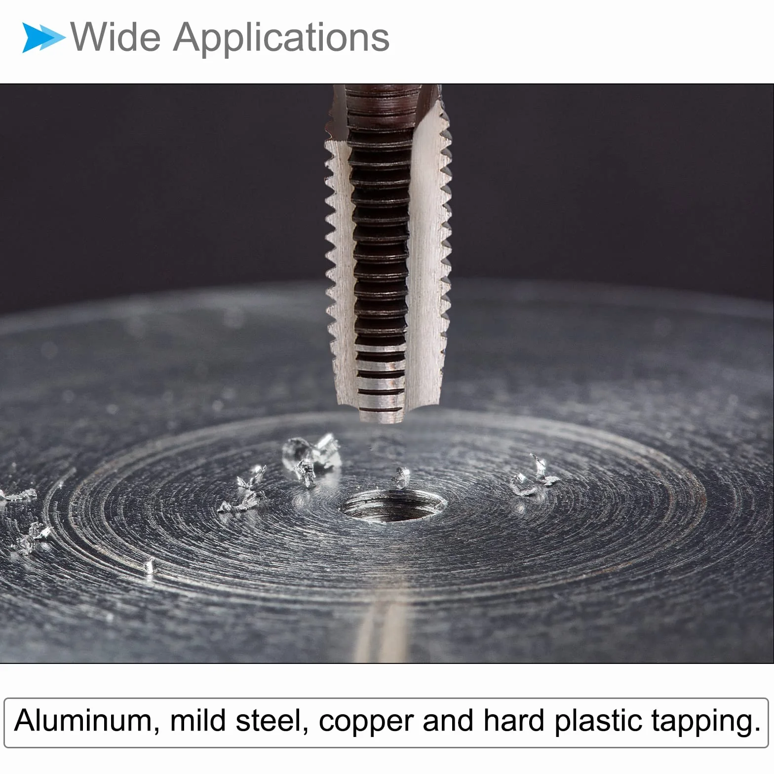 Main Filetage Tarauds, M22 x 1 Filetage, Métrique Alliage Outil Acier Vis Taraudage Cône Fond Taraud - (Applications: pour Machine Filetage Réparation), 1 paire